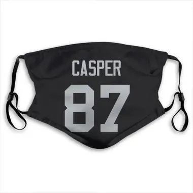 Las Vegas Raiders Dave Casper Jersey Name and Number Face Mask - Black