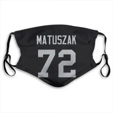 Las Vegas Raiders John Matuszak Jersey Name and Number Face Mask - Black