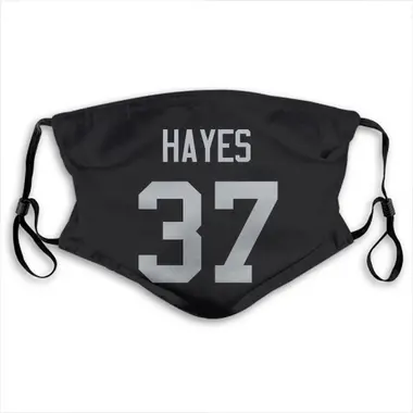 Las Vegas Raiders Lester Hayes Jersey Name and Number Face Mask - Black