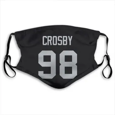 Las Vegas Raiders Maxx Crosby Jersey Name and Number Face Mask - Black