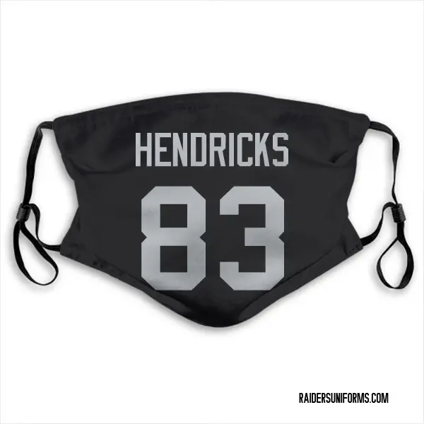 Las Vegas Raiders Ted Hendricks Jersey Name and Number Face Mask - Black