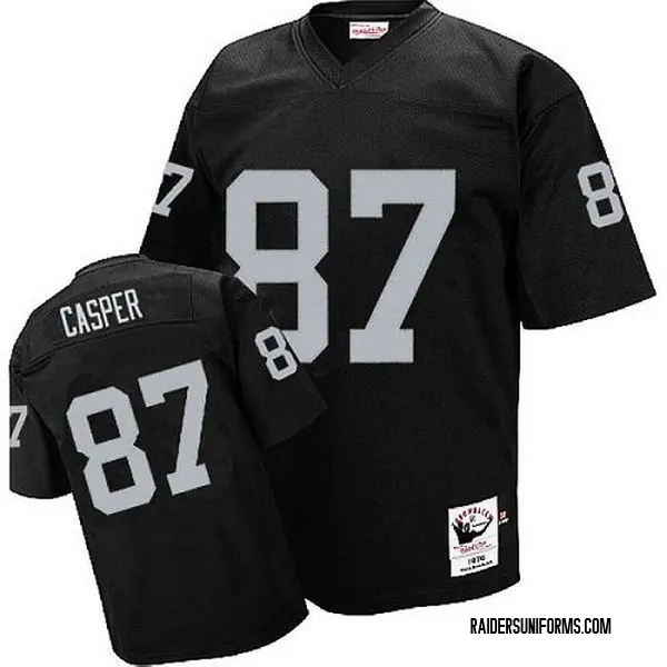 Men's Mitchell and Ness Las Vegas Raiders Dave Casper Throwback Jersey - Black Authentic