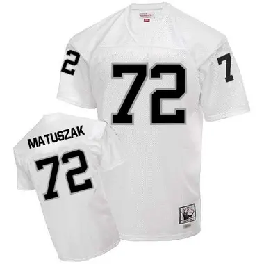 Men's Las Vegas Raiders John Matuszak Throwback Jersey - White Authentic
