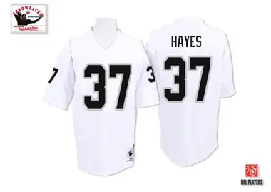 Men's Mitchell and Ness Las Vegas Raiders Lester Hayes Throwback Jersey - White Authentic