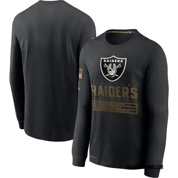 ضوء ساطع Men's Nike Las Vegas Raiders 2020 Salute to Service Sideline Performance  Long Sleeve T-Shirt - Black ضوء ساطع