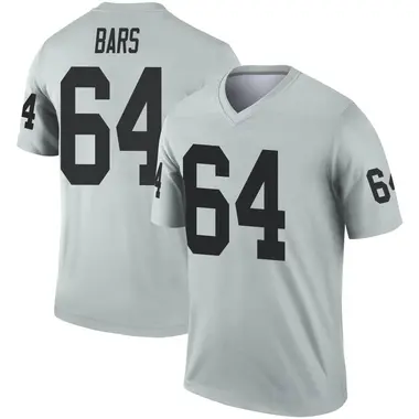 Men's Nike Las Vegas Raiders Alex Bars Inverted Silver Jersey - Legend