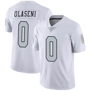 Men's Nike Las Vegas Raiders Bamidele Olaseni Color Rush Jersey - White Limited