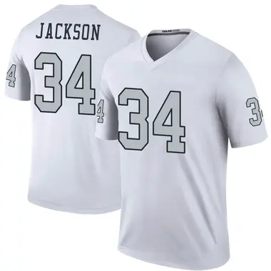 Men's Nike Las Vegas Raiders Bo Jackson Color Rush Jersey - White Legend
