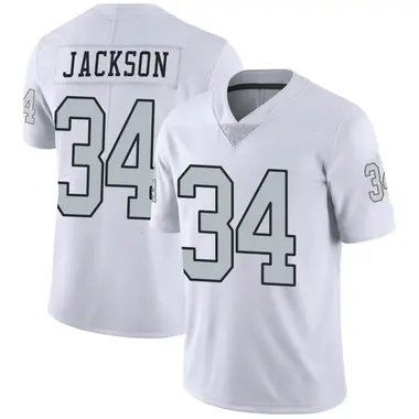 Men's Nike Las Vegas Raiders Bo Jackson Color Rush Jersey - White Limited
