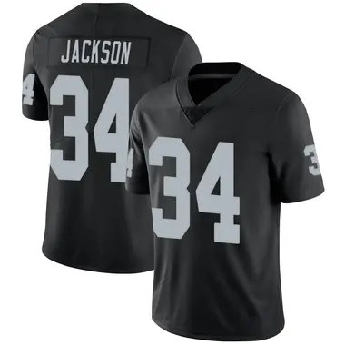 Men's Nike Las Vegas Raiders Bo Jackson Team Color Vapor Untouchable Jersey - Black Limited