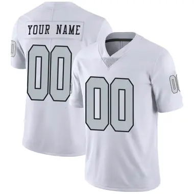 Men's Nike Las Vegas Raiders Custom Color Rush Jersey - White Limited