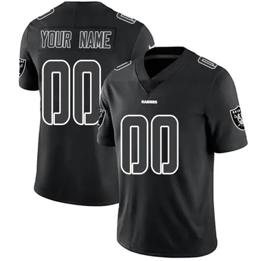 Men's Nike Las Vegas Raiders Custom Jersey - Black Impact Limited