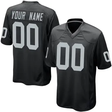 Men's Nike Las Vegas Raiders Custom Team Color Jersey - Black Game