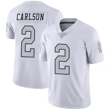 Men's Nike Las Vegas Raiders Daniel Carlson Color Rush Jersey - White Limited