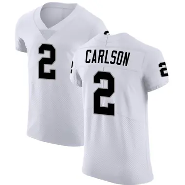 Men's Nike Las Vegas Raiders Daniel Carlson Vapor Untouchable Jersey - White Elite