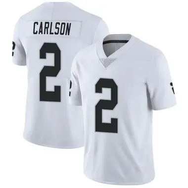 Men's Nike Las Vegas Raiders Daniel Carlson Vapor Untouchable Jersey - White Limited