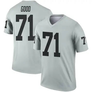 Men's Nike Las Vegas Raiders Denzelle Good Inverted Silver Jersey - Legend