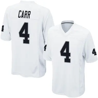 Men's Nike Las Vegas Raiders Derek Carr Jersey - White Game