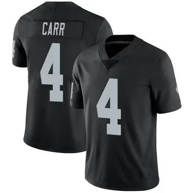 Men's Nike Las Vegas Raiders Derek Carr Team Color Vapor Untouchable Jersey - Black Limited