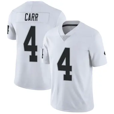 Men's Nike Las Vegas Raiders Derek Carr Vapor Untouchable Jersey - White Limited