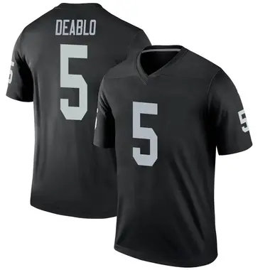 Men's Nike Las Vegas Raiders Divine Deablo Jersey - Black Legend
