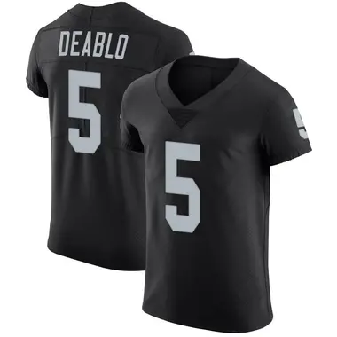 Men's Nike Las Vegas Raiders Divine Deablo Team Color Vapor Untouchable Jersey - Black Elite