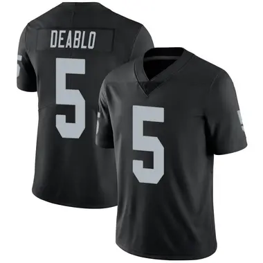 Men's Nike Las Vegas Raiders Divine Deablo Team Color Vapor Untouchable Jersey - Black Limited