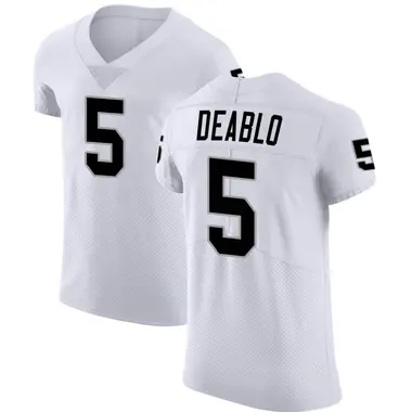 Men's Nike Las Vegas Raiders Divine Deablo Vapor Untouchable Jersey - White Elite