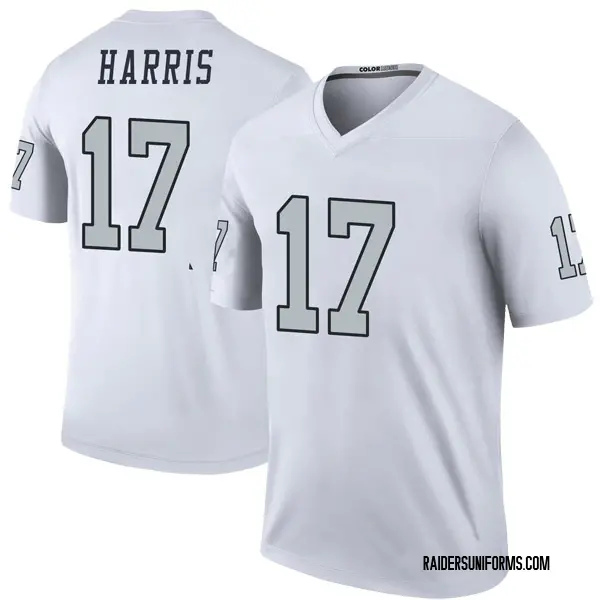 Men's Nike Las Vegas Raiders Dwayne Harris Color Rush Jersey - White Legend