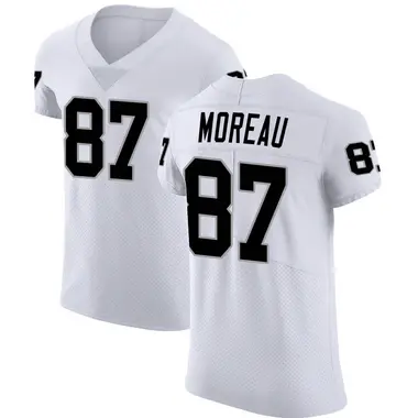 Men's Nike Las Vegas Raiders Foster Moreau Vapor Untouchable Jersey - White Elite