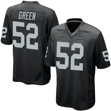 Men's Nike Las Vegas Raiders Gerri Green Team Color Jersey - Black Game