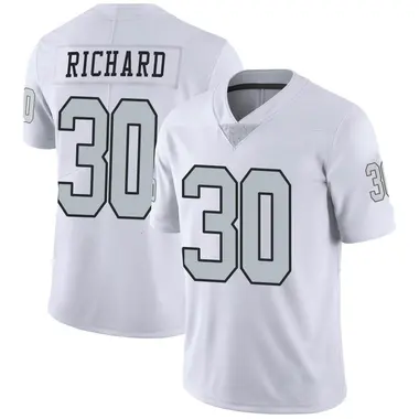 Men's Nike Las Vegas Raiders Jalen Richard Color Rush Jersey - White Limited