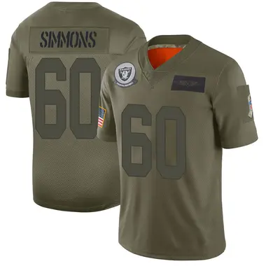 Men's Nike Las Vegas Raiders Jordan Simmons 2019 Salute to Service Jersey - Camo Limited