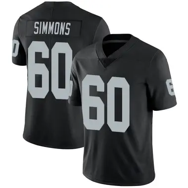 Men's Nike Las Vegas Raiders Jordan Simmons Team Color Vapor Untouchable Jersey - Black Limited