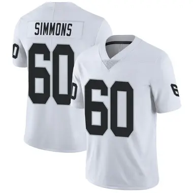 Men's Nike Las Vegas Raiders Jordan Simmons Vapor Untouchable Jersey - White Limited
