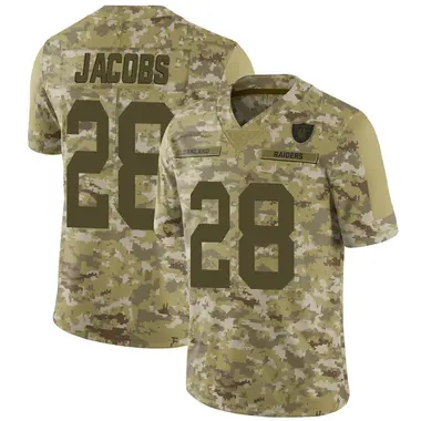 Men's Nike Las Vegas Raiders Josh Jacobs 2018 Salute to Service Jersey - Camo Limited