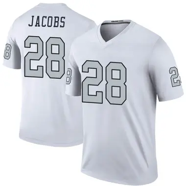 Men's Nike Las Vegas Raiders Josh Jacobs Color Rush Jersey - White Legend