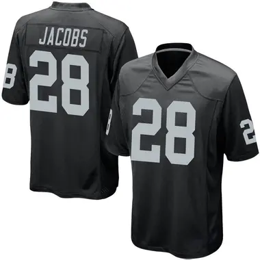 Men's Nike Las Vegas Raiders Josh Jacobs Team Color Jersey - Black Game