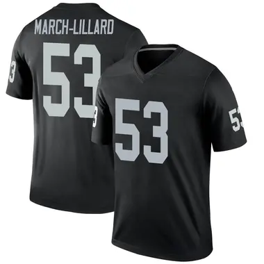 Men's Nike Las Vegas Raiders Justin March-Lillard Jersey - Black Legend
