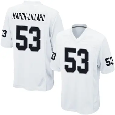 Men's Nike Las Vegas Raiders Justin March-Lillard Jersey - White Game