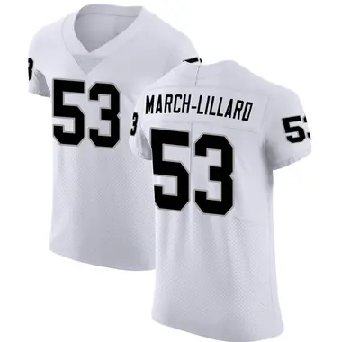 Men's Nike Las Vegas Raiders Justin March-Lillard Vapor Untouchable Jersey - White Elite