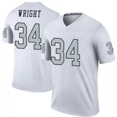 Men's Nike Las Vegas Raiders K.J. Wright Color Rush Jersey - White Legend