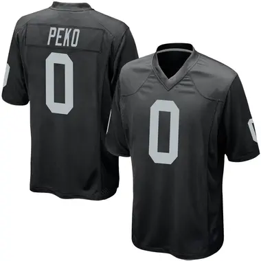 Men's Nike Las Vegas Raiders Kyle Peko Team Color Jersey - Black Game