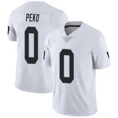 Men's Nike Las Vegas Raiders Kyle Peko Vapor Untouchable Jersey - White Limited