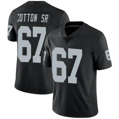 Men's Nike Las Vegas Raiders Lester Cotton Sr. Team Color Vapor Untouchable Jersey - Black Limited