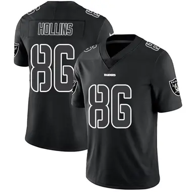 Men's Nike Las Vegas Raiders Mack Hollins Jersey - Black Impact Limited