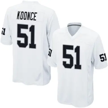 Men's Nike Las Vegas Raiders Malcolm Koonce Jersey - White Game