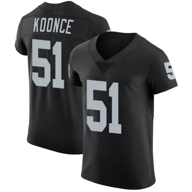 Men's Nike Las Vegas Raiders Malcolm Koonce Team Color Vapor Untouchable Jersey - Black Elite