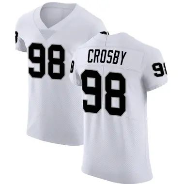 Men's Nike Las Vegas Raiders Maxx Crosby Vapor Untouchable Jersey - White Elite
