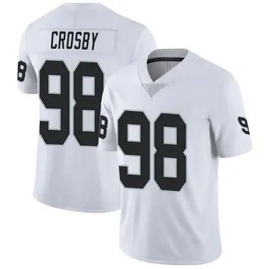 Men's Nike Las Vegas Raiders Maxx Crosby Vapor Untouchable Jersey - White Limited